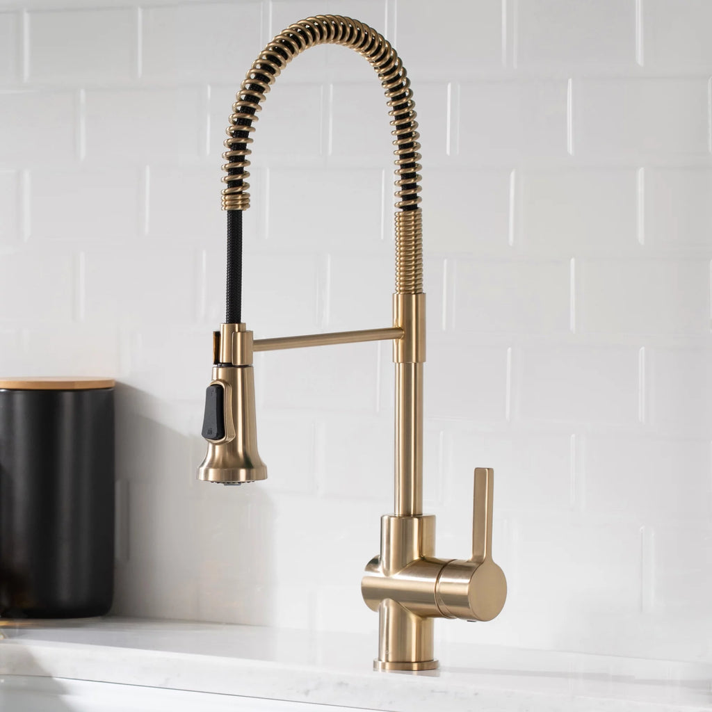 Kitchen Faucet and Water Filter Faucet Combo in Antique Champagne Bronze F3934