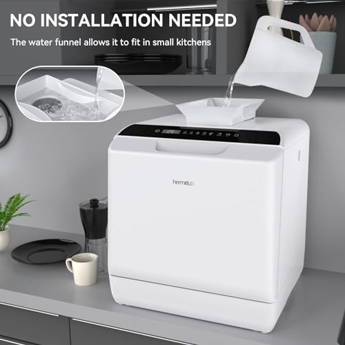 Portable Countertop Dishwasher with 5-Liter Built-in Water Tank W22122