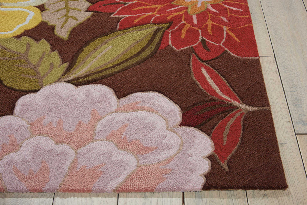 Floral Chocolate 5' x 7'6" Area Rug M2262