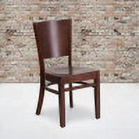 Solid Back Walnut Wood Restaurant Chair R4954