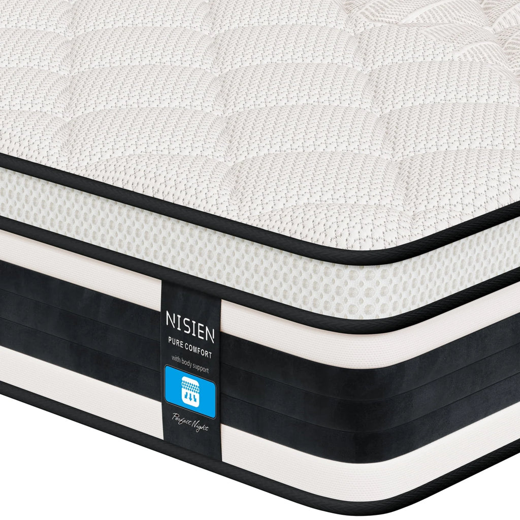 Queen Size 10 Inch Gel Memory Foam Hybrid Mattress C3346