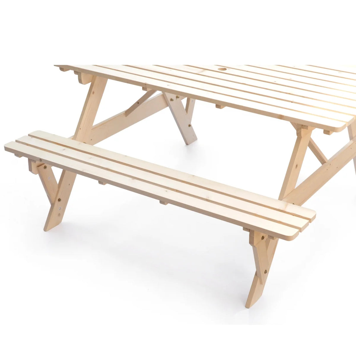 Wooden 6-Person Picnic Table Z8250