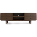 Mid-Century Modern Solid Wood Brown Tv Stand V267