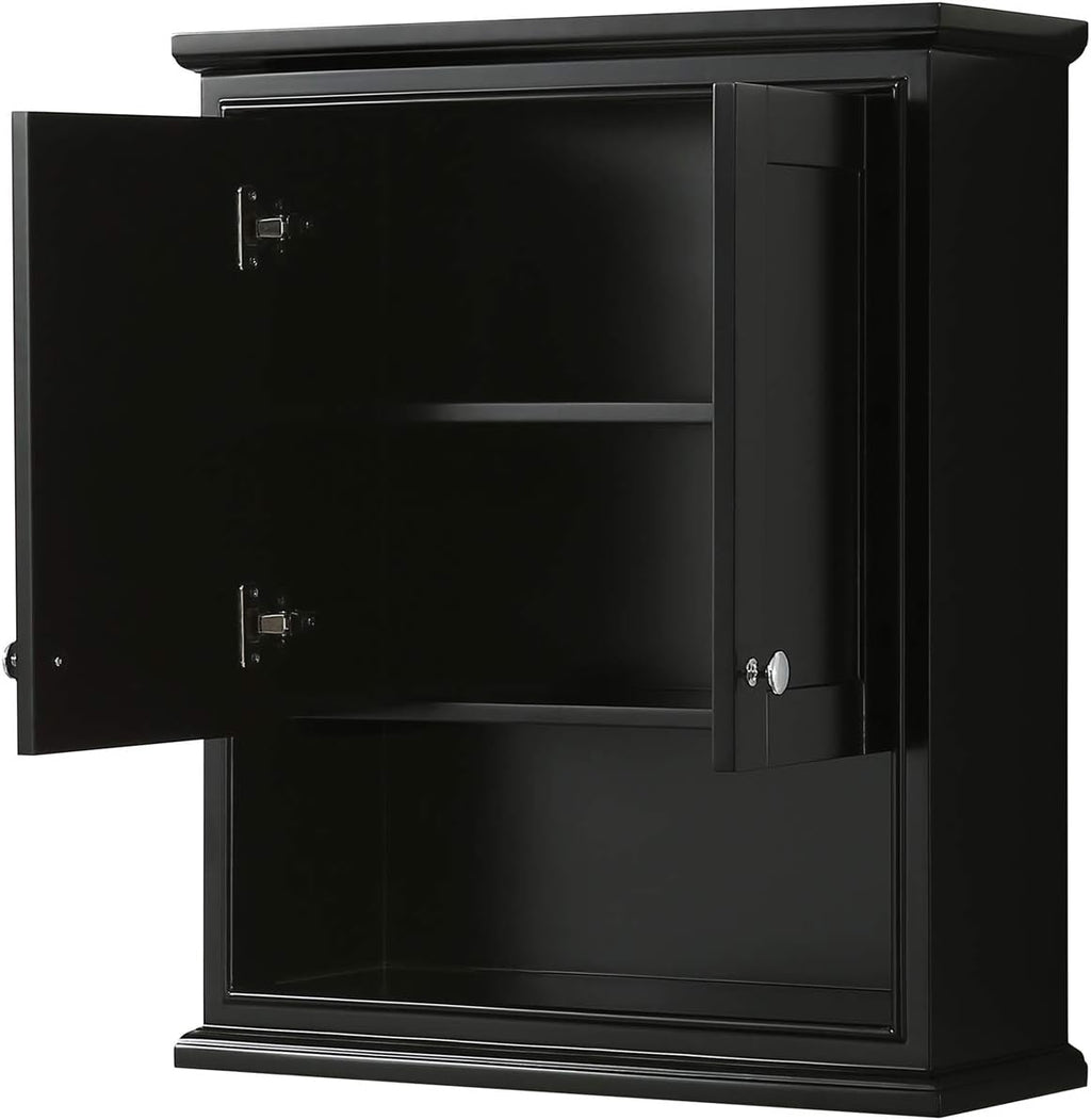 Wall-Mounted Storage Cabinet in Dark Espresso S79504