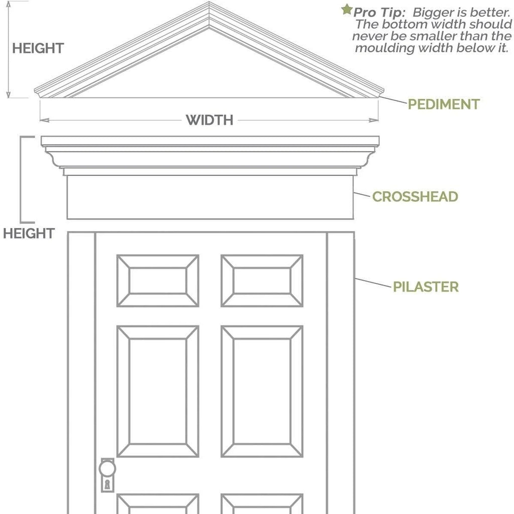 Flat Panel PVC Pilaster with Decorative Capital & Base (Pair) O9563