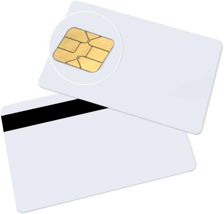 Java Card 80K EEPROM Smart Chip Card with Magnetic Stripe 3 Pack W4653