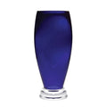 Cobalt Blue Crystal Glass Tabletop Flower Vase I64154