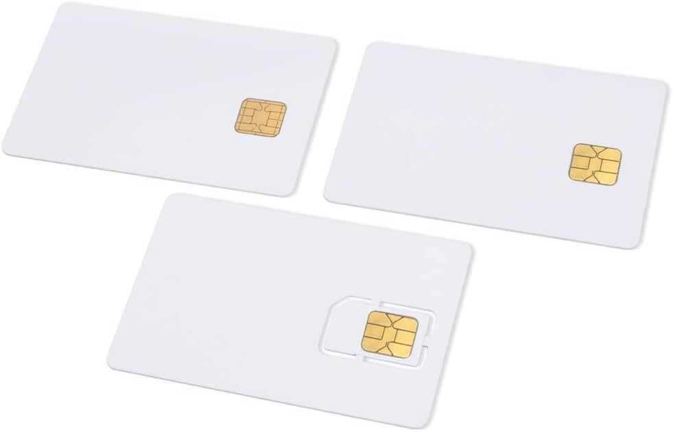 Java Card 80K EEPROM Smart Chip Card with Magnetic Stripe 3 Pack W4653