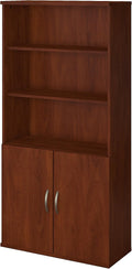 36W 5 Shelf Bookcase with Doors D99072