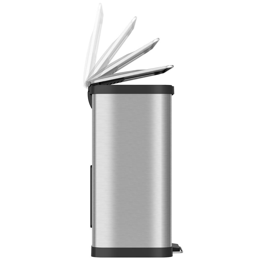 13 Gallon Stainless Steel Step Trash Can T781215