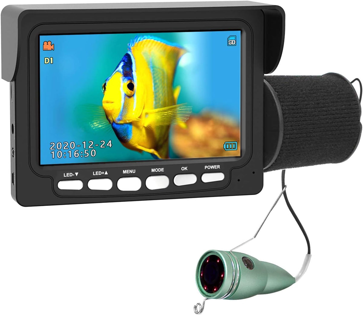 4.3 Inch IP68 Waterproof Underwater Ice Fishing Camera R722