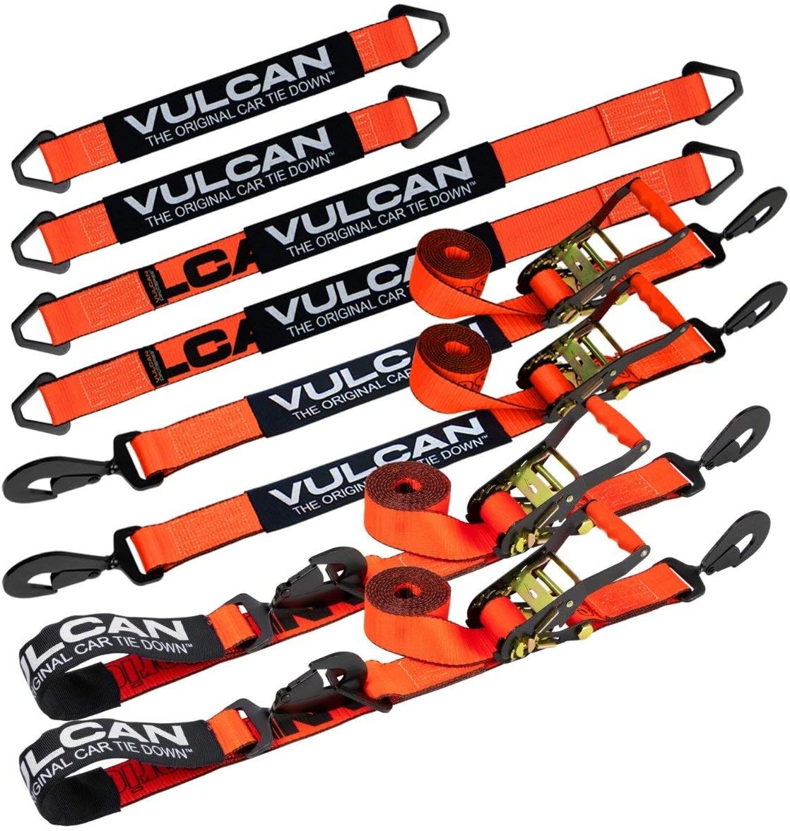 Axle Tie Down Kit with Axle Straps and Snap Hook Ratchet Straps V885283