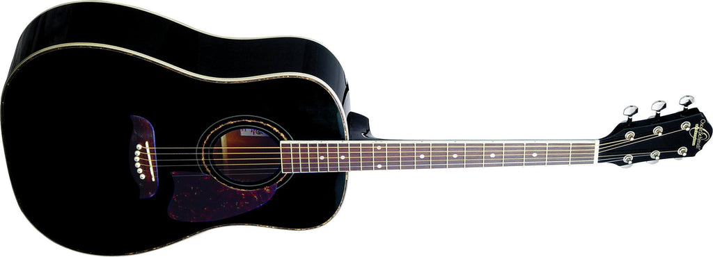 Black Dreadnought Acoustic Guitar J517388