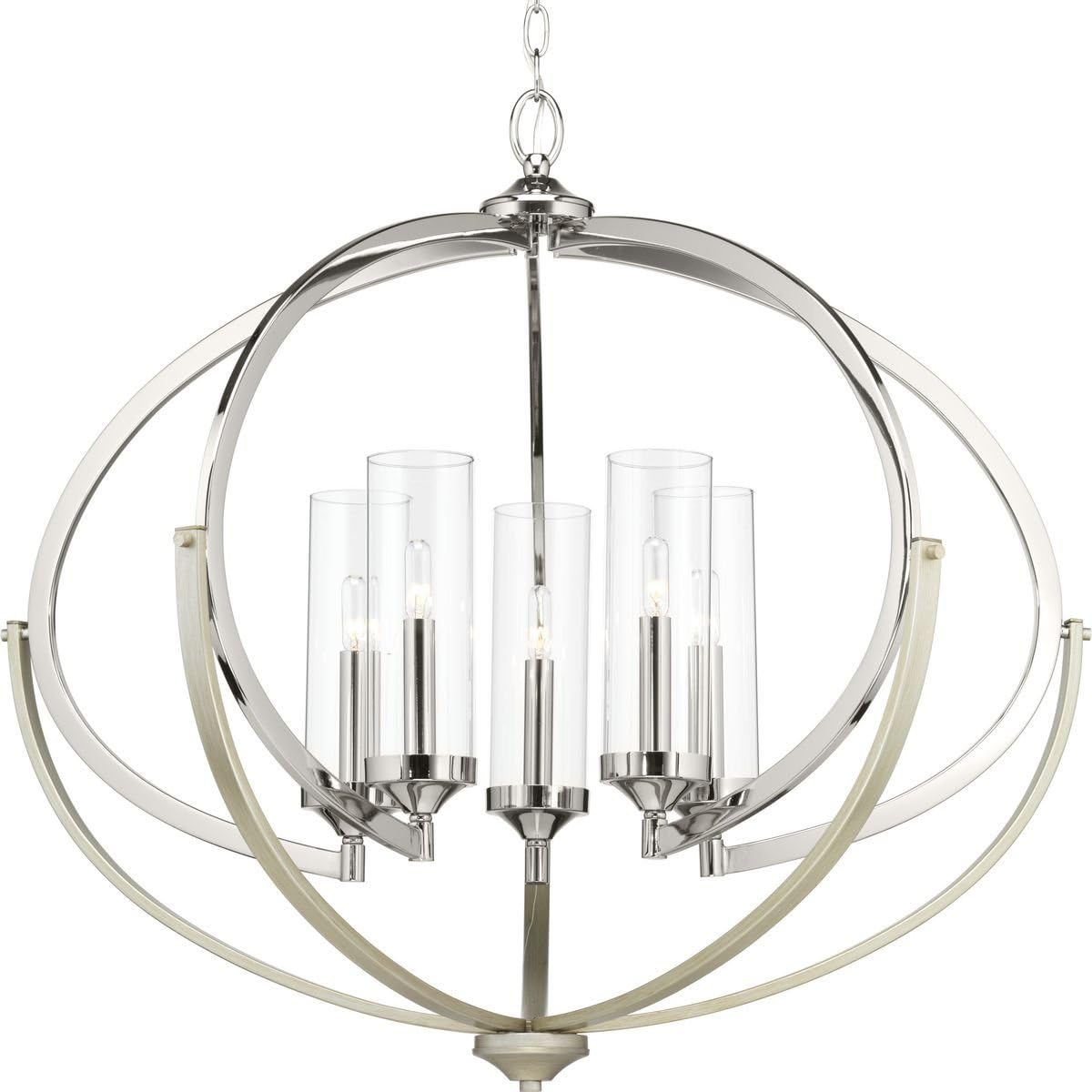 5-60W Antique Bronze Chandelier X574404