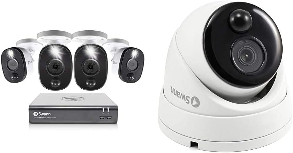 8 Channel 4 Camera Wired 1080p Full HD Security System J906770