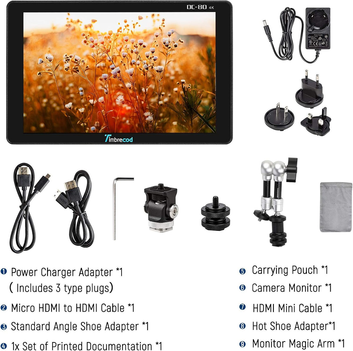 7" Touch Screen Camera Video Monitor Z16936