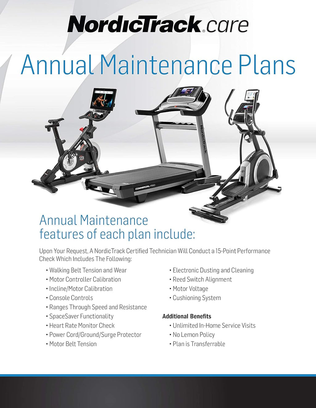 Fitness Equipment Maintenance Plan A4249