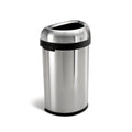 Semi-Round Lift-Off Lid 15.9 gal Stainless Steel Trash Can S561960