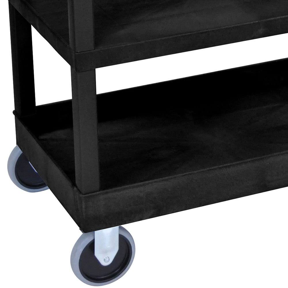 Black Cart with Shelves Q932