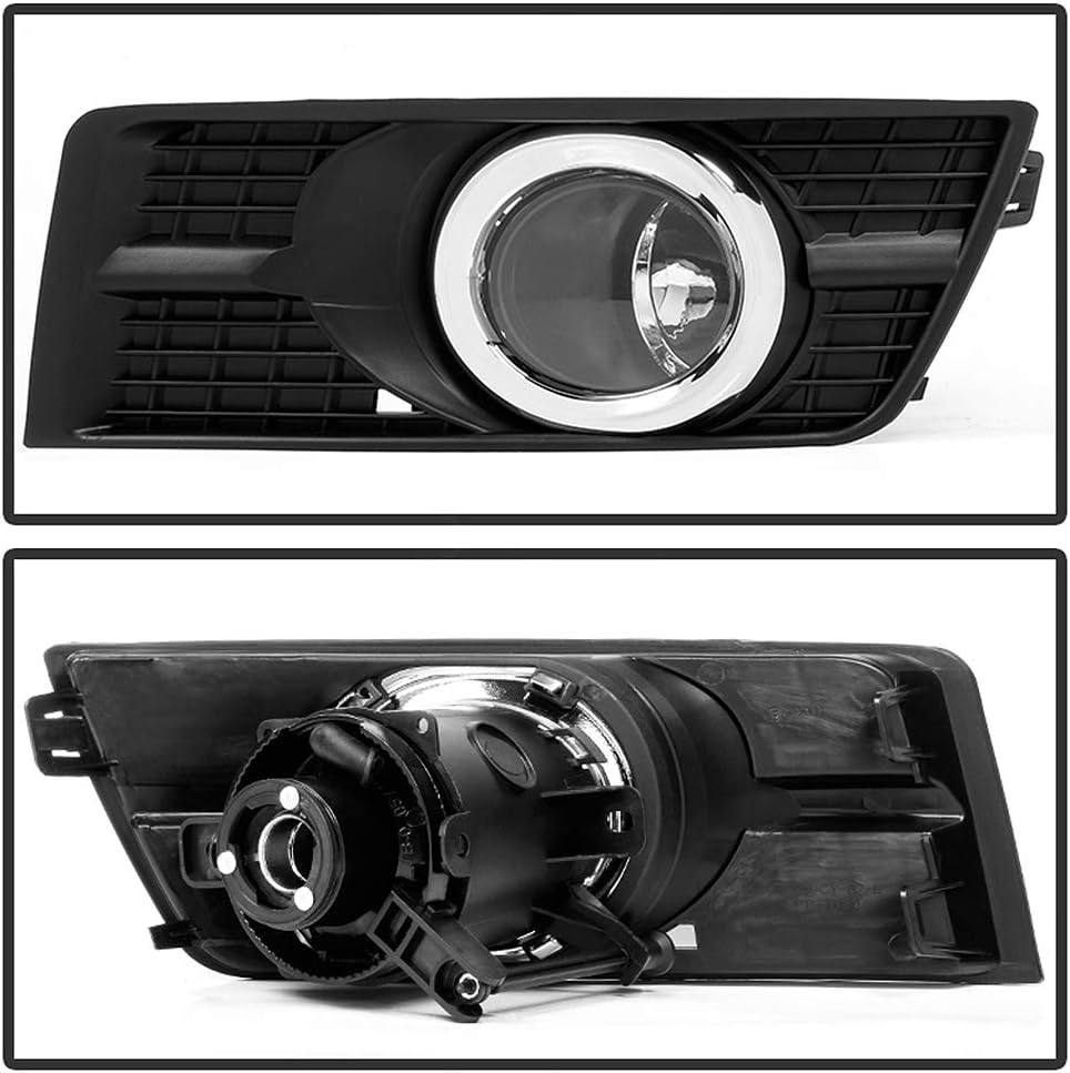 Clear Fog Lights Bumper Lamps Assembly with Switch and Harness Z125