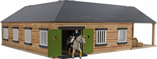 1-24 Scale Horse Stable with 4 Box Storage & Wash Box W87762