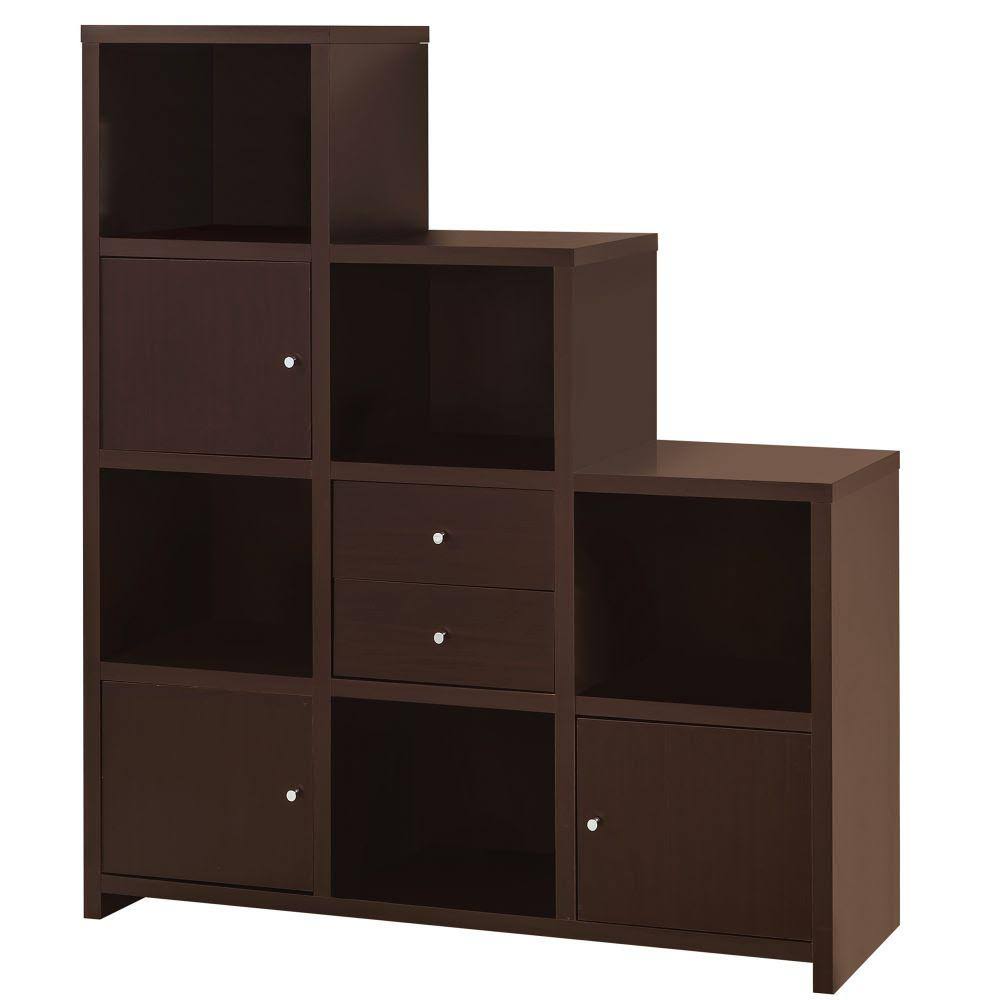 Brown Contemporary Bookcase G958
