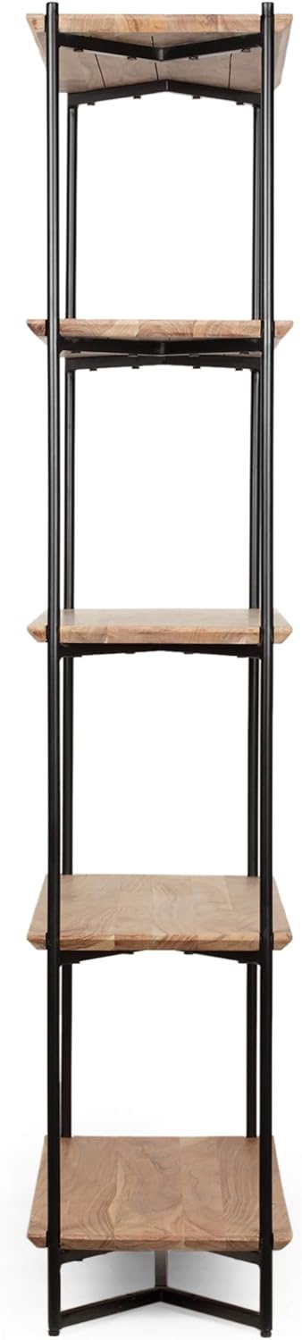 5 Shelf Acacia Wood Etagere Bookcase X811173
