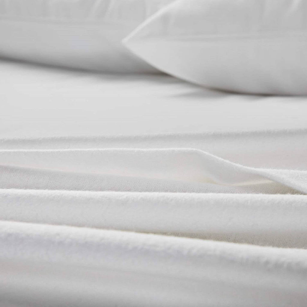 Portuguese Flannel Sheet Set California King White X93814