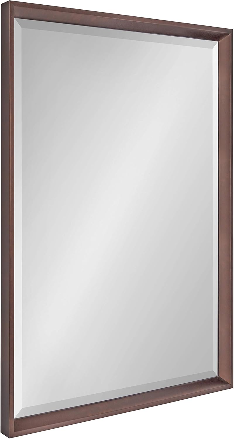 Black Framed Beveled Wall Mirror E818