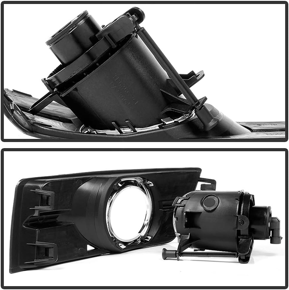 Clear Fog Lights Bumper Lamps Assembly with Switch and Harness Z125
