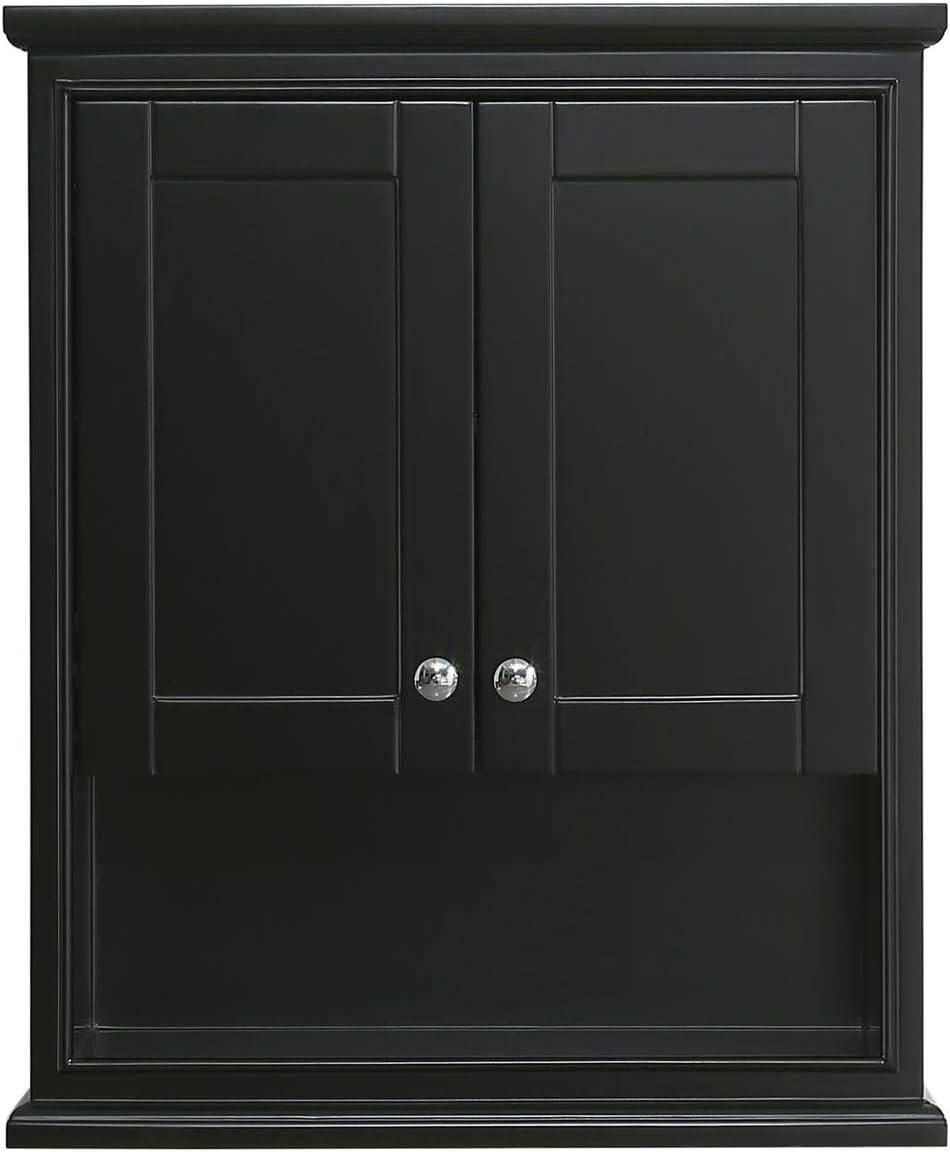 Wall-Mounted Storage Cabinet in Dark Espresso S79504