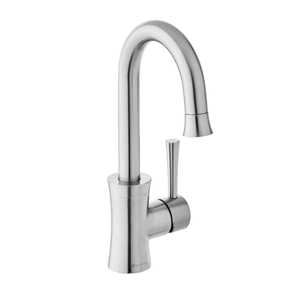 Single-Handle Bar Faucet in Stainless Steel I420