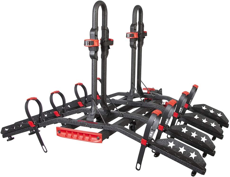 4-Bike Hitch Mounted Bicycle Carrier Rack Q3300