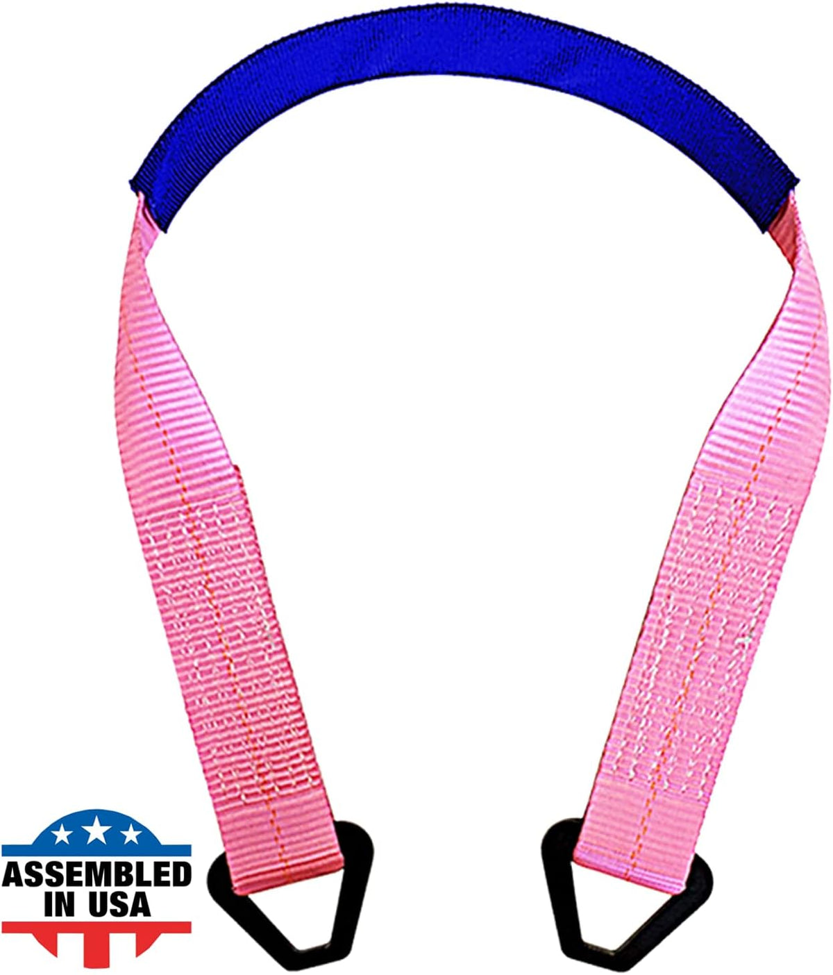 Black Motorcycle Tie Down Axle Straps with Protective Sleeve 12 PK S490