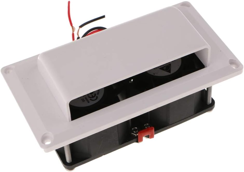 White 25W RV Side Air Vent Exhaust Fan W942