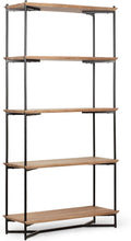 5 Shelf Acacia Wood Etagere Bookcase X811173