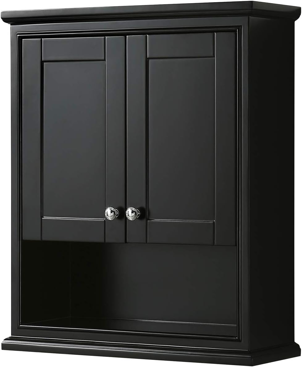 Wall-Mounted Storage Cabinet in Dark Espresso S79504