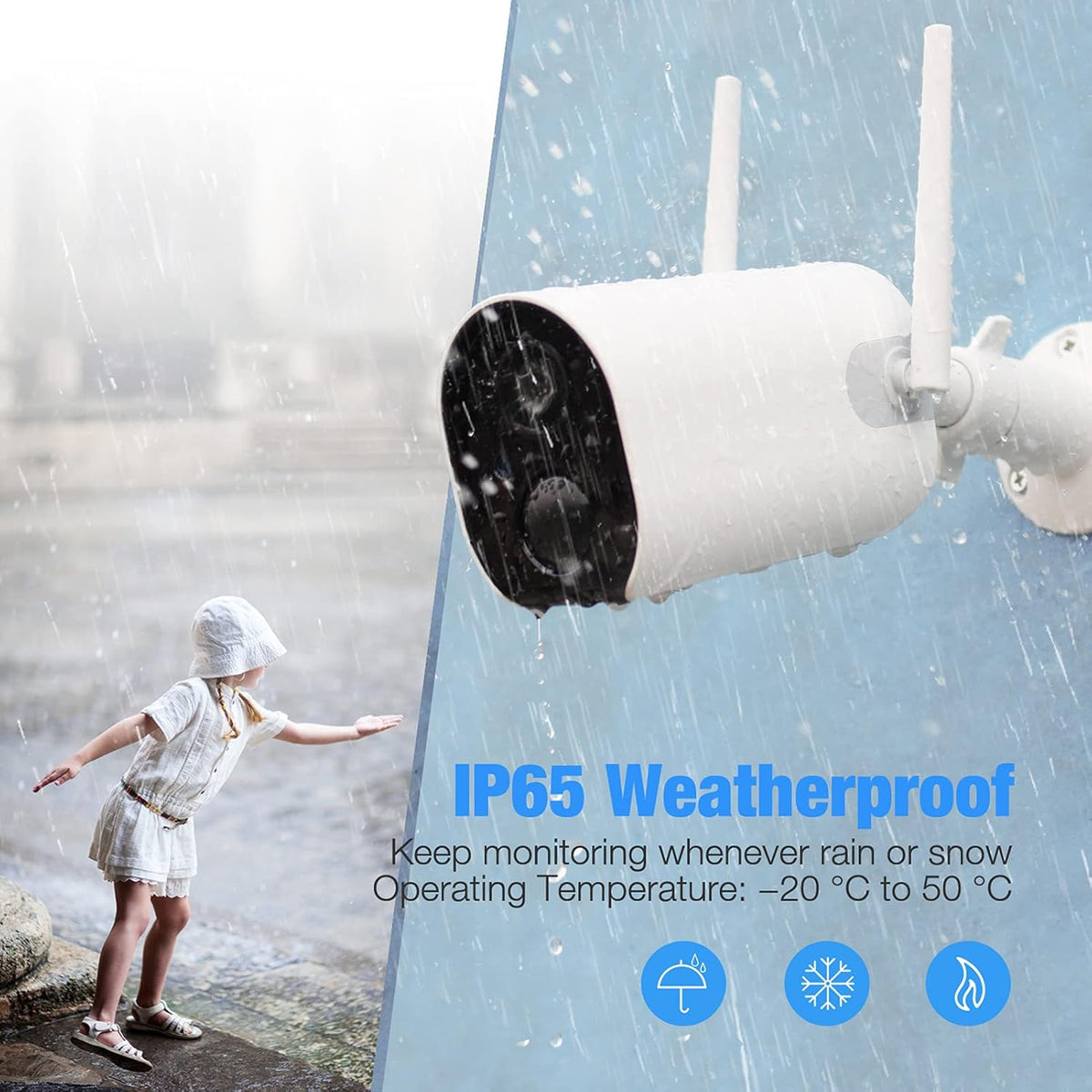 1080P Battery Powered WiFi Outdoor Security Cameras M791979