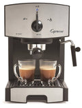 Stainless Steel Pump Espresso and Cappuccino Machine, Black F80236