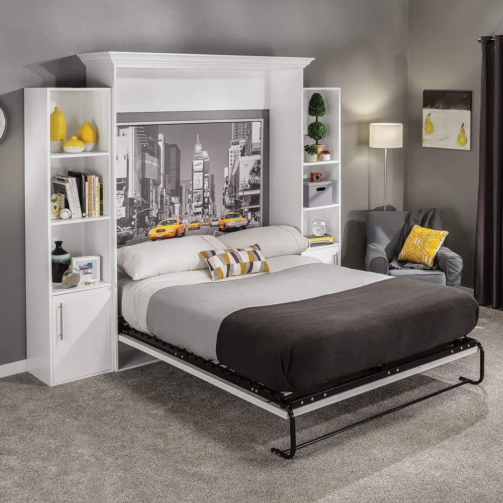 Queen Murphy Bed Hardware Kit with Tubular Steel Mattress Frame B4826