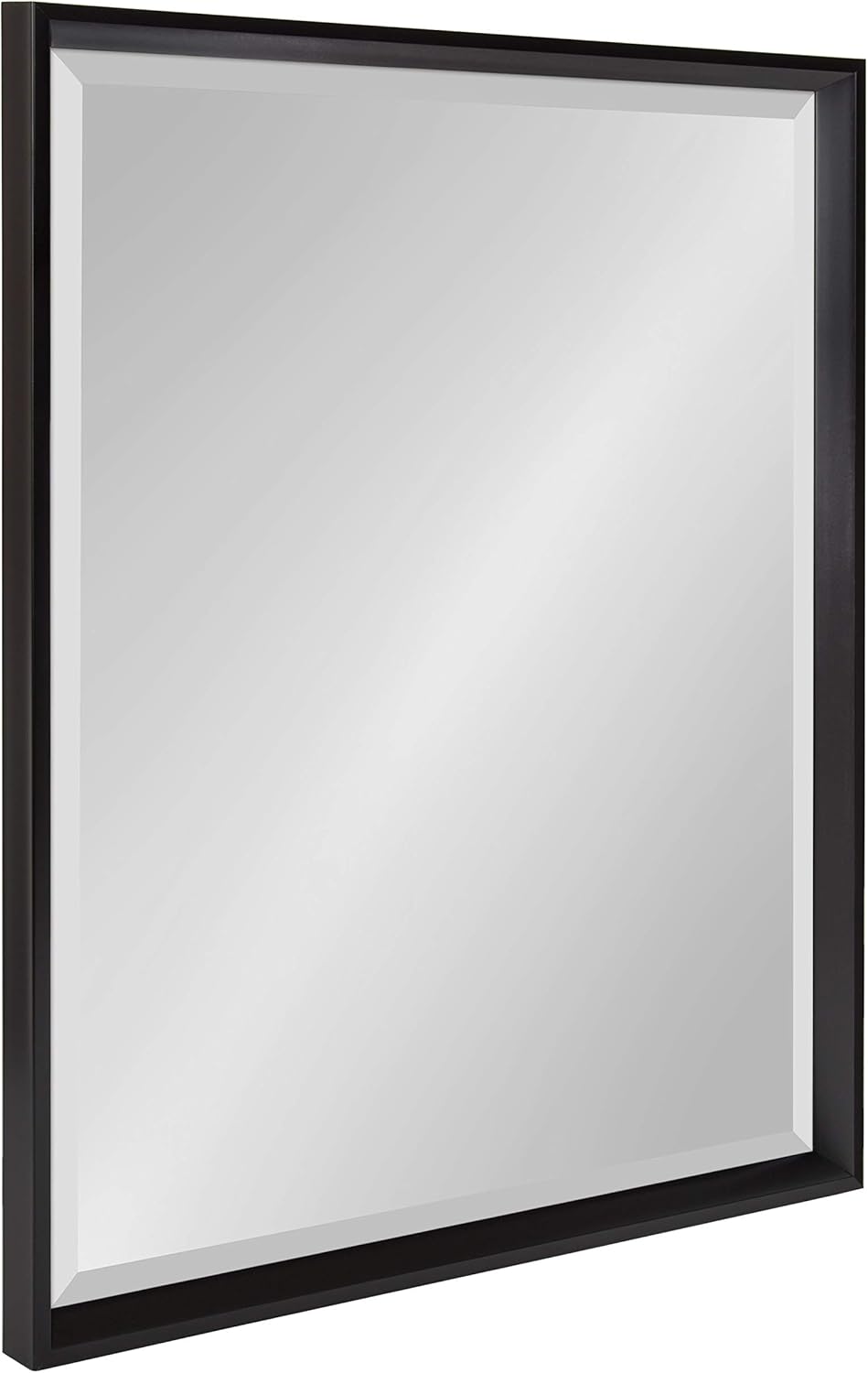 Black Framed Beveled Wall Mirror E818