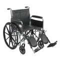 Chrome Sport Wheelchair with Elevating Leg Rests U11042