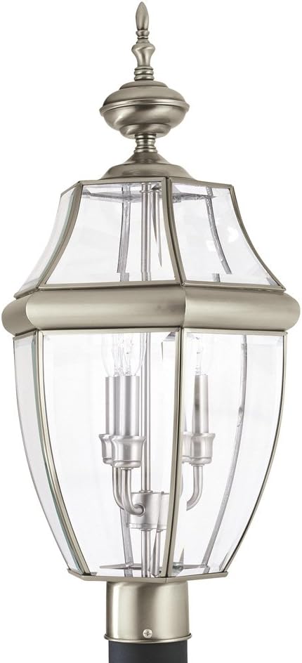 Black Outdoor Post Lantern Y341451