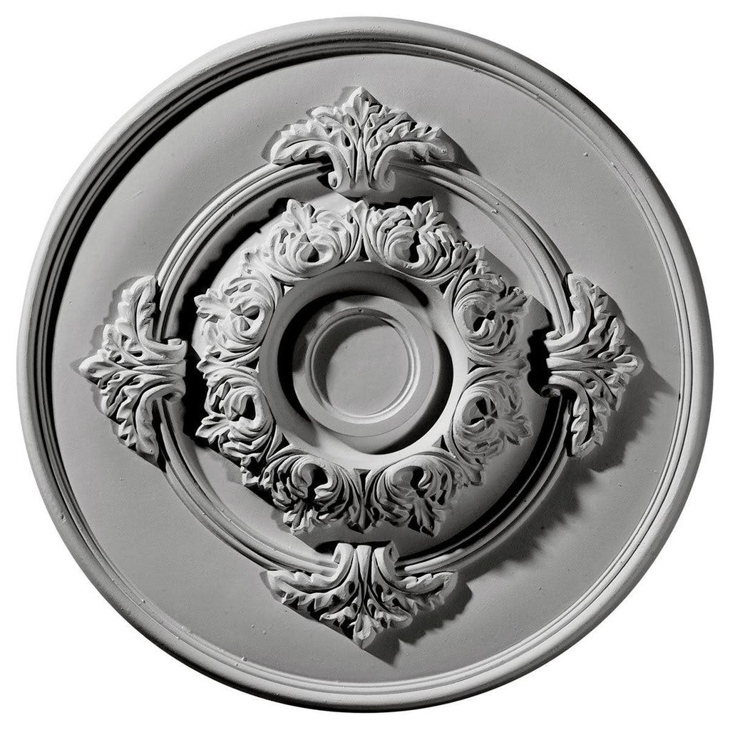Hand-Painted Smokey Topaz Ceiling Medallion S1836
