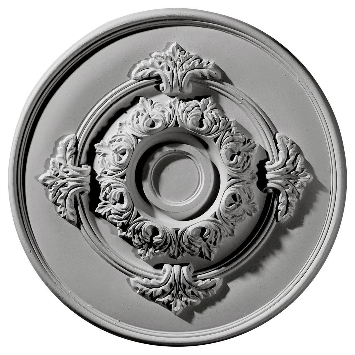 Hand-Painted Smokey Topaz Ceiling Medallion S1836