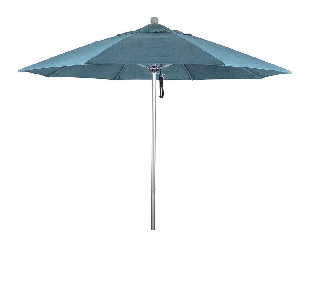 9 Ft Fiberglass Market Umbrella Pulley Open Bronze D6242