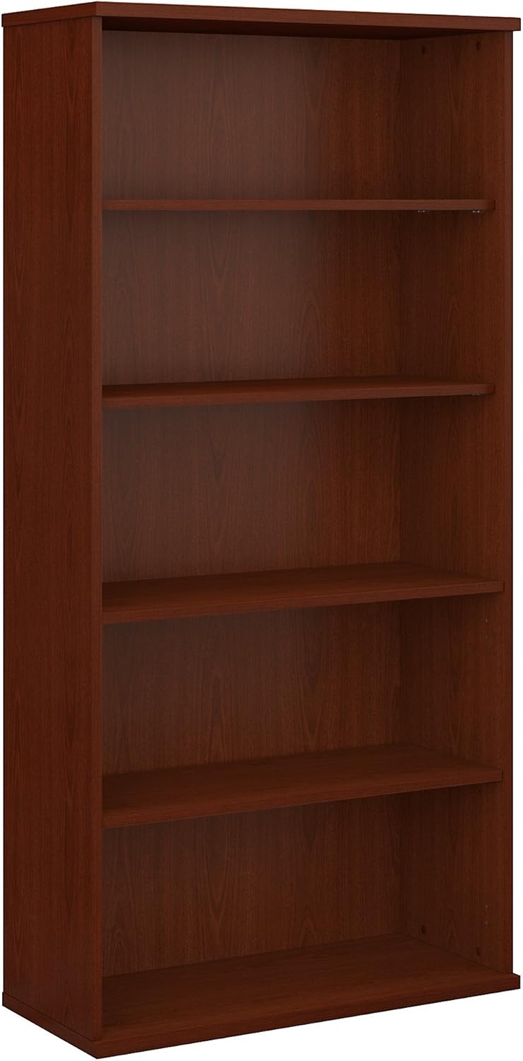 36W 5 Shelf Mahogany Bookcase H930410