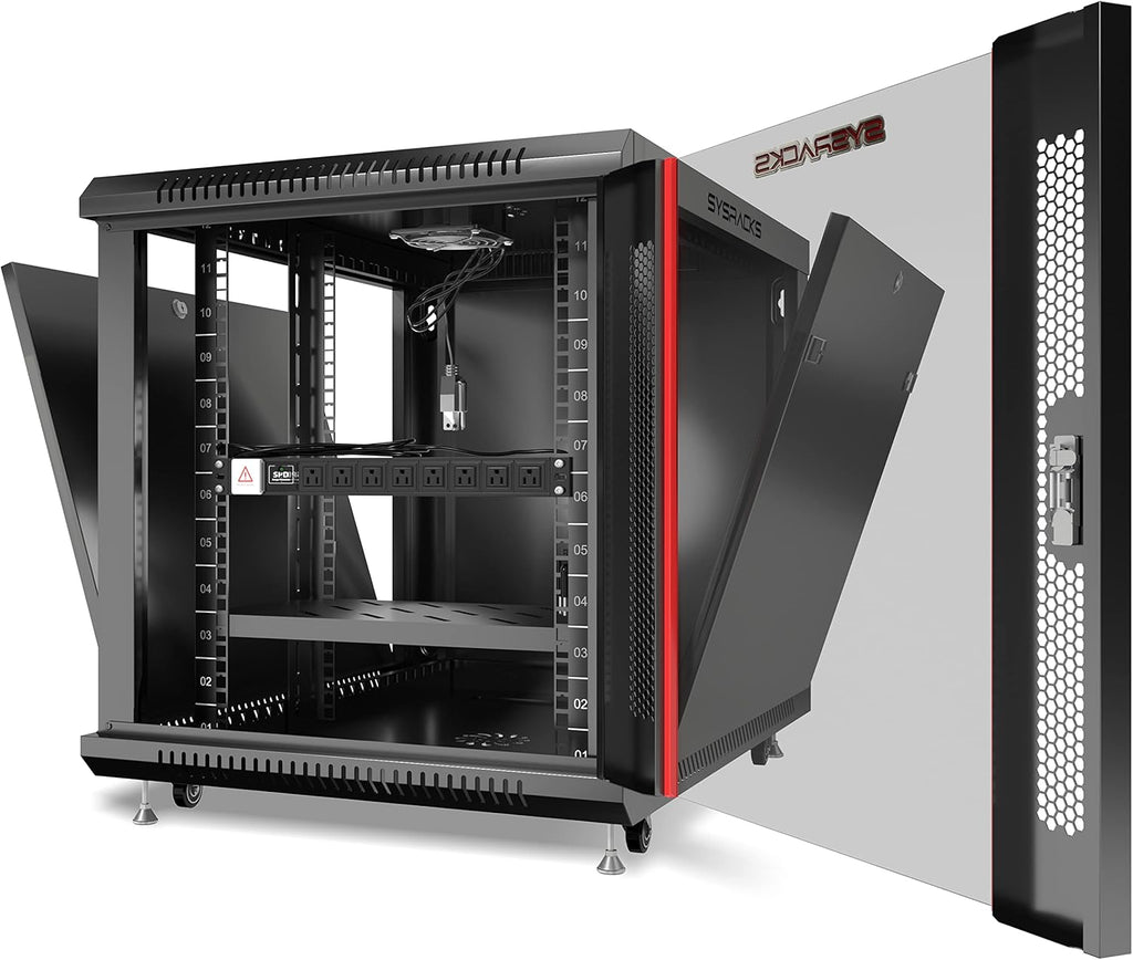 15U 35 inch Deep Lockable Server Rack Cabinet on Casters Z86625