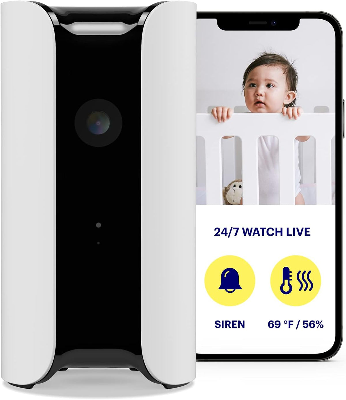 Indoor Home Security Camera with Climate Monitor, 1080p HD, 2-Way Talk M24086