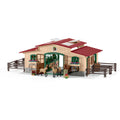 Farm Life Stable with Horses and Accessories Figurine O895